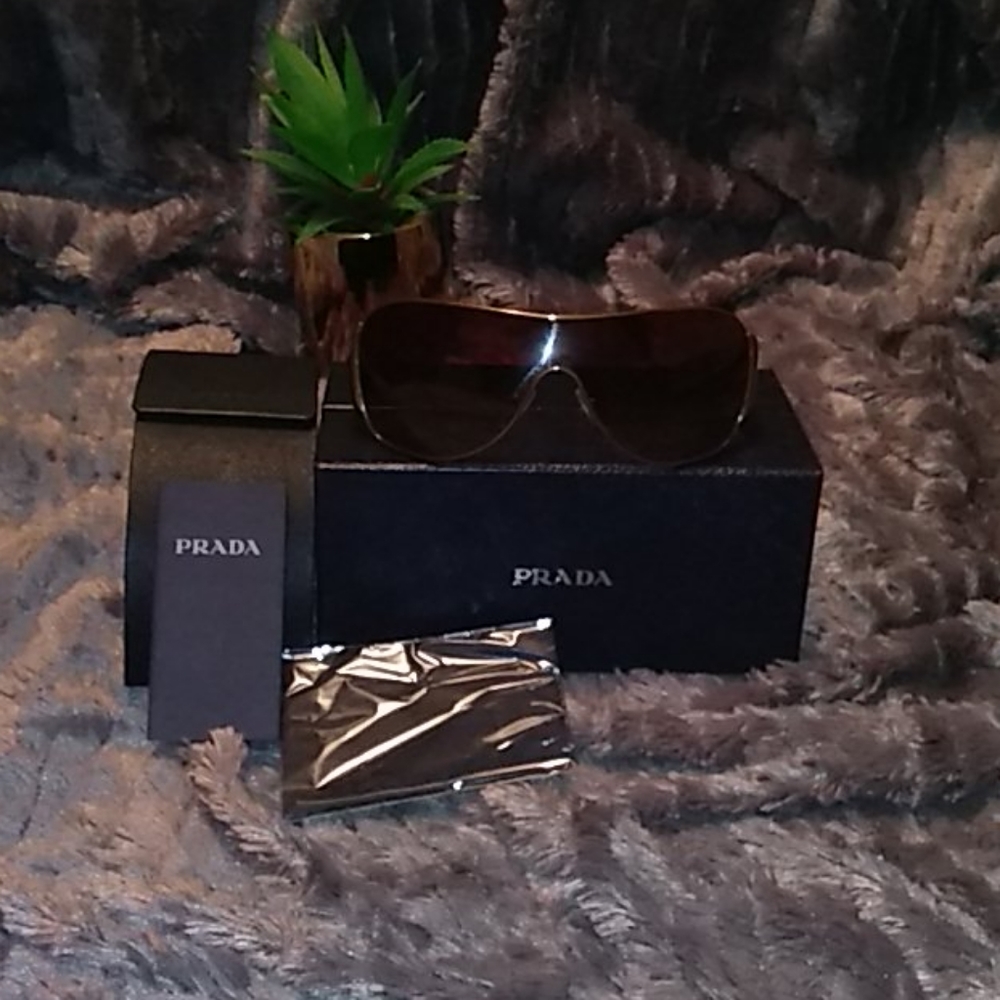 Bnwt and box Prada shield sunglasses
